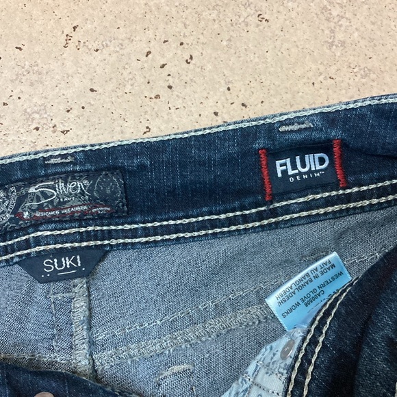 Silver sukiyaki mid capri, size 31/22 1/2 - Picture 9 of 10